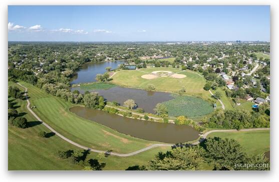 Fabbrini Park Aerial 2 Fine Art Metal Print