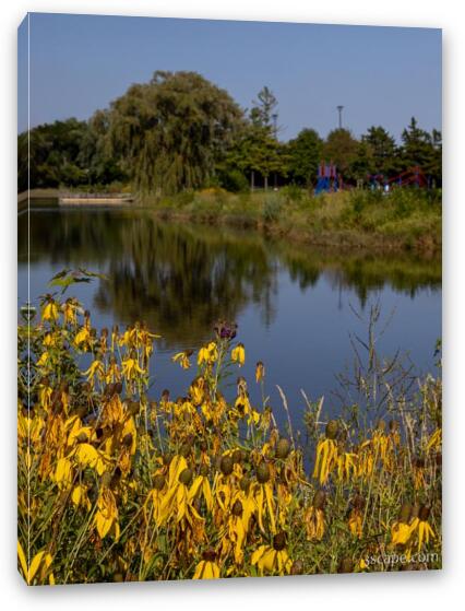 Fabbrini Park Pond Fine Art Canvas Print