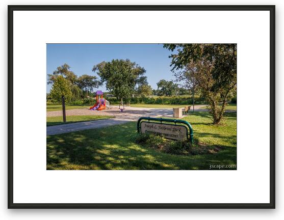 Fabbrini Park Sign Framed Fine Art Print