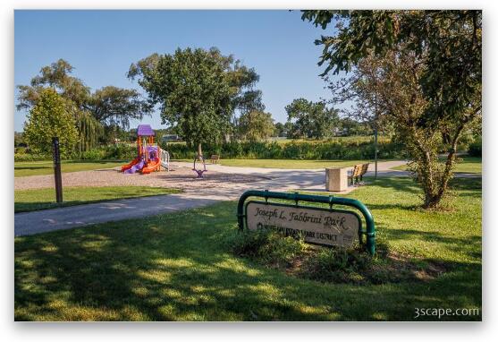 Fabbrini Park Sign Fine Art Metal Print