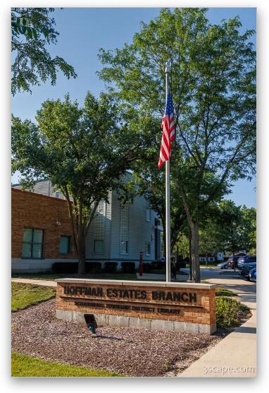 Hoffman Estates Branch Library 1 Fine Art Metal Print