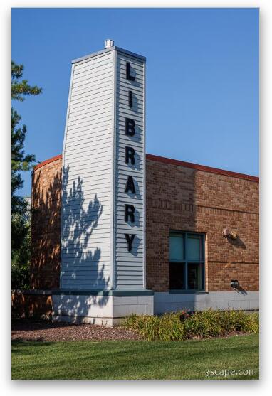 Hoffman Estates Branch Library 3 Fine Art Metal Print