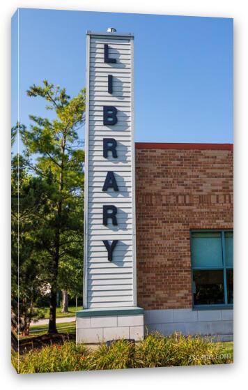 Hoffman Estates Branch Library 4 Fine Art Canvas Print