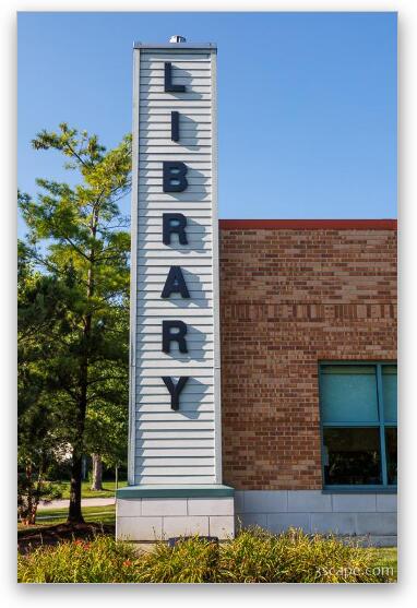 Hoffman Estates Branch Library 4 Fine Art Metal Print