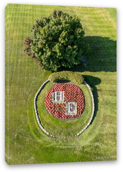 Hoffman Estates Aerial Design Fine Art Canvas Print