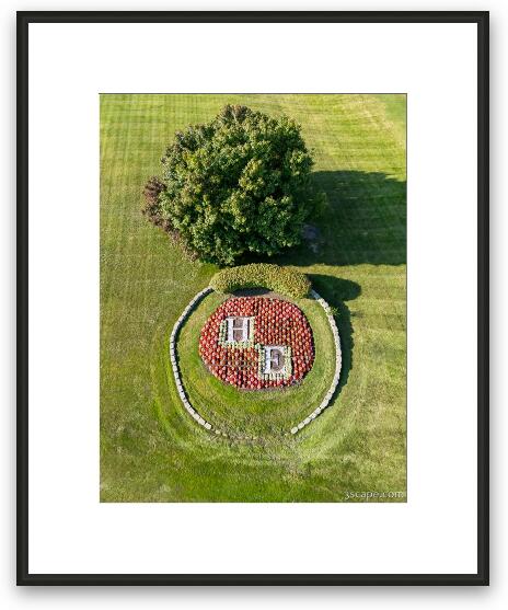 Hoffman Estates Aerial Design Framed Fine Art Print