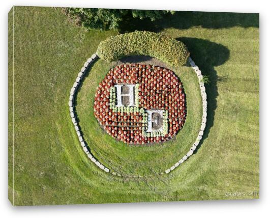 Hoffman Estates Aerial Design Fine Art Canvas Print