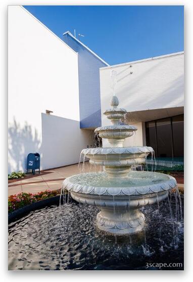 Hoffman Estates Village Hall Fountain 2 Fine Art Metal Print