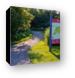 Poplar Creek Bike Trail Sign Canvas Print