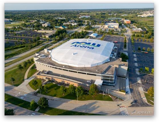 NOW Arena Aerial 1 Fine Art Metal Print