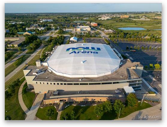 NOW Arena Aerial 3 Fine Art Metal Print