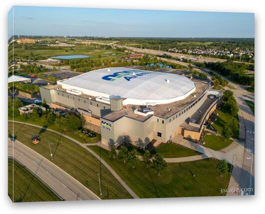 NOW Arena Aerial 4 Fine Art Canvas Print