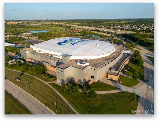 NOW Arena Aerial 4 Fine Art Metal Print