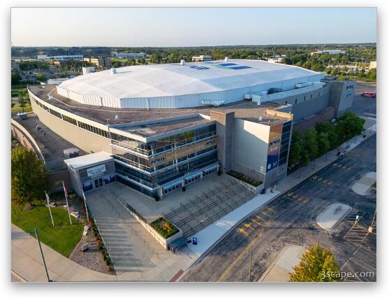 NOW Arena Aerial 5 Fine Art Metal Print