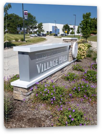 Hoffman Estates Village Hall Fine Art Canvas Print