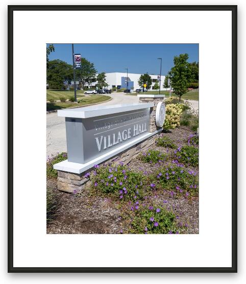 Hoffman Estates Village Hall Framed Fine Art Print