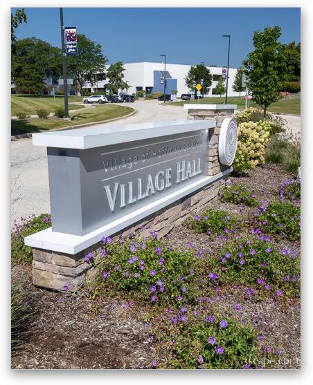 Hoffman Estates Village Hall Fine Art Metal Print