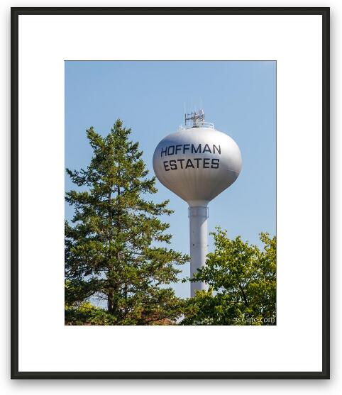 Hoffman Estates Water Tower Framed Fine Art Print