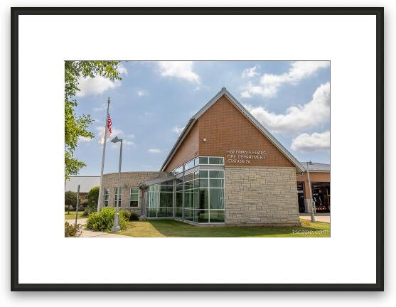 Hoffman Estates Fire Department Station 24 Framed Fine Art Print