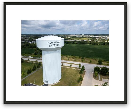 Hoffman Estates Water Tower Framed Fine Art Print