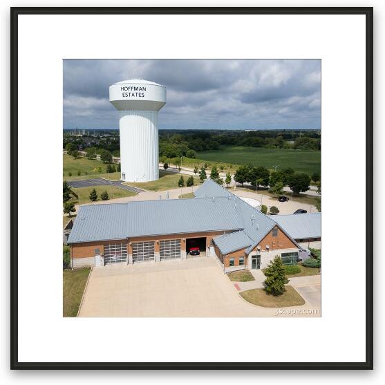 Hoffman Estates Fire Department Station 24 Framed Fine Art Print