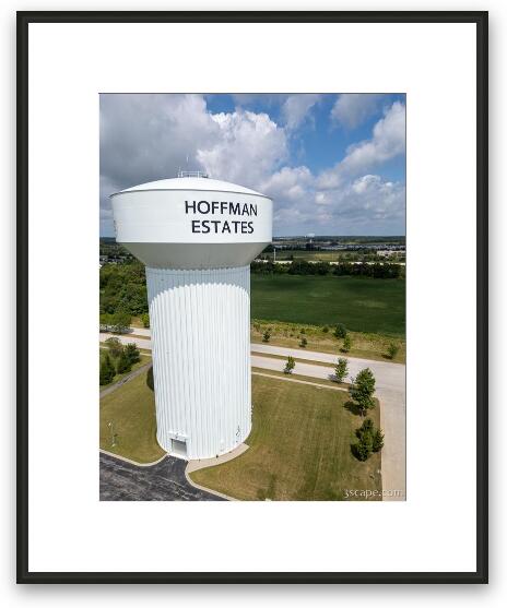 Hoffman Estates Water Tower Framed Fine Art Print