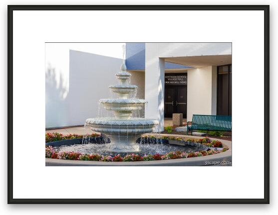 Hoffman Estates Village Hall Fountain 1 Framed Fine Art Print