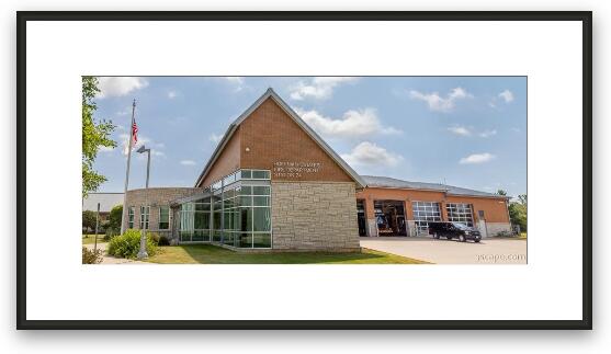 Hoffman Estates Fire Department Station 24 Framed Fine Art Print