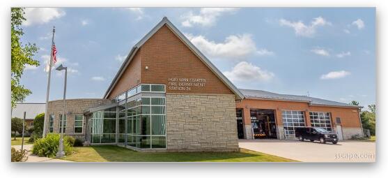 Hoffman Estates Fire Department Station 24 Fine Art Metal Print