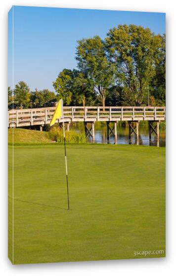 Bridges of Poplar Creek Country Club Fine Art Canvas Print