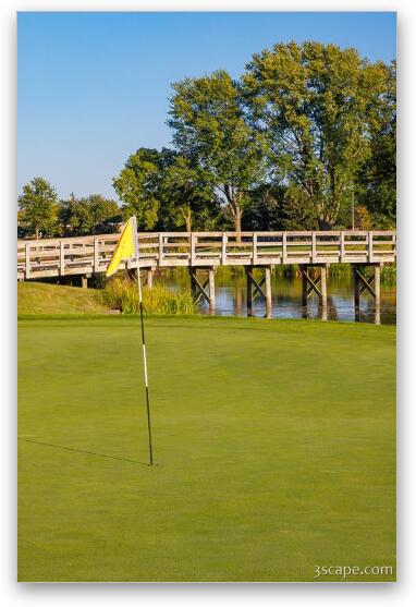 Bridges of Poplar Creek Country Club Fine Art Metal Print