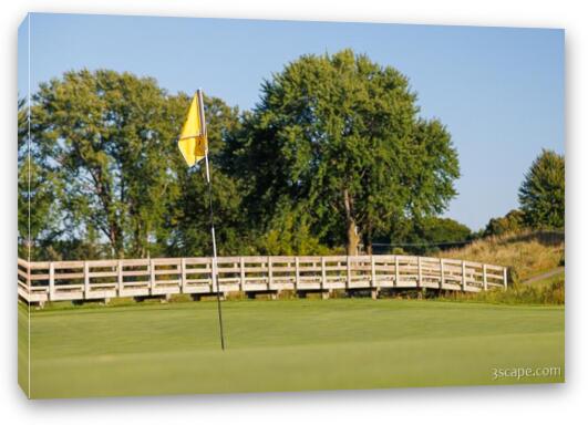 Bridges of Poplar Creek Country Club Fine Art Canvas Print