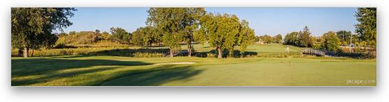 Bridges of Poplar Creek Country Club Panoramic Fine Art Metal Print