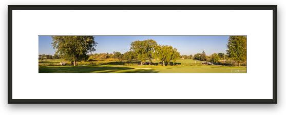 Bridges of Poplar Creek Country Club Panoramic Framed Fine Art Print