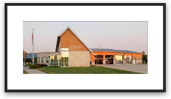 Hoffman Estates Fire Department Station 24 Framed Fine Art Print