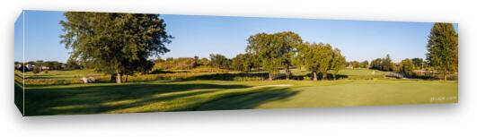 Bridges of Poplar Creek Country Club Panoramic Fine Art Canvas Print