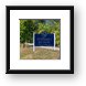 Hoffman Estates Sign Framed Print