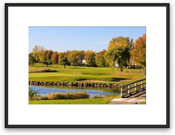 Bridges of Poplar Creek Golf Course Framed Fine Art Print