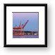 Port of Seattle with Mount Rainier Framed Print