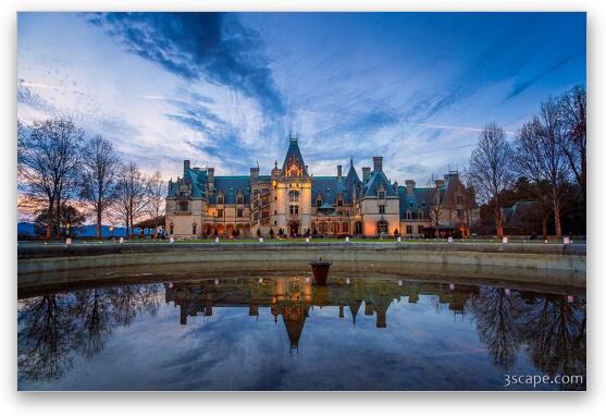 Biltmore Estate Dusk Reflection Fine Art Print