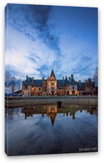 Biltmore Estate at Dusk Fine Art Canvas Print