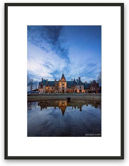 Biltmore Estate at Dusk Framed Fine Art Print