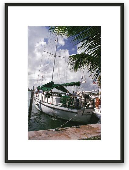 Sea Explorer sail boat Framed Fine Art Print