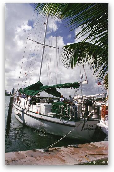 Sea Explorer sail boat Fine Art Metal Print
