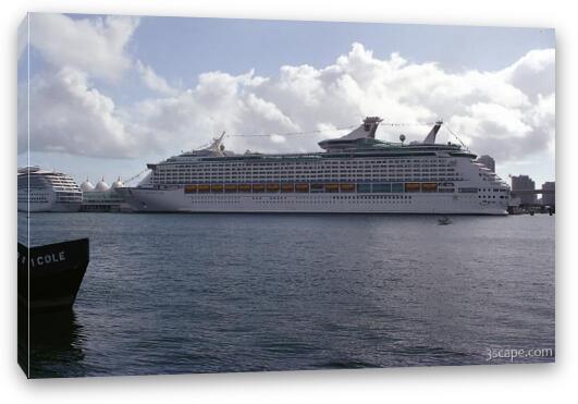 Royal Caribbean Cruise Liner Fine Art Canvas Print