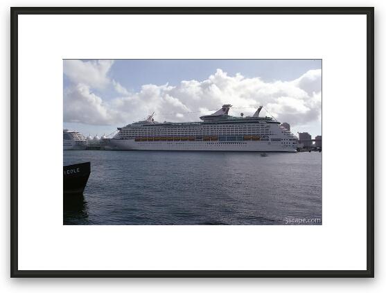 Royal Caribbean Cruise Liner Framed Fine Art Print