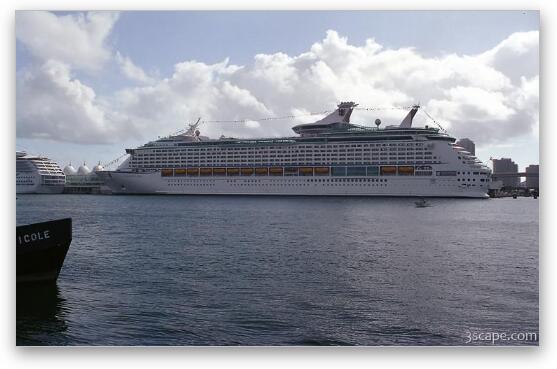 Royal Caribbean Cruise Liner Fine Art Metal Print