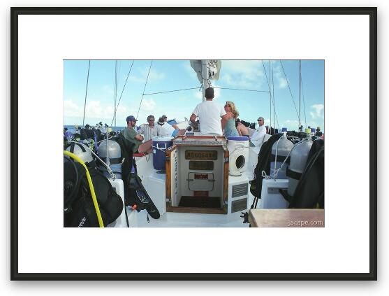 On board the Sea Explorer Framed Fine Art Print