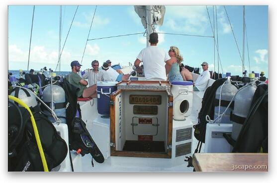 On board the Sea Explorer Fine Art Print