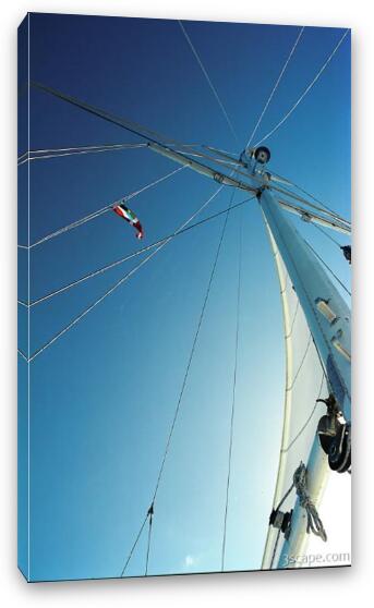 Sailboat mast Fine Art Canvas Print